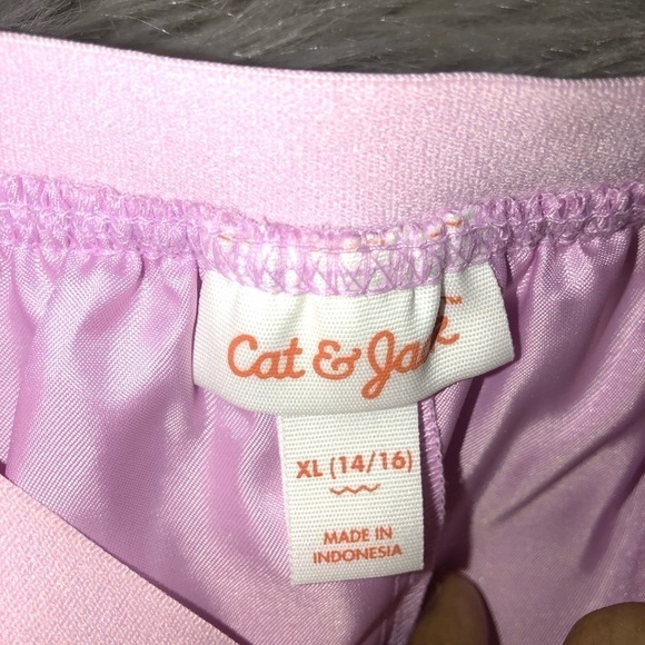 Cat and Jack Girls Pink Floral Top And Skirt NWOT Size Girls 14 XL - Picture 10 of 11